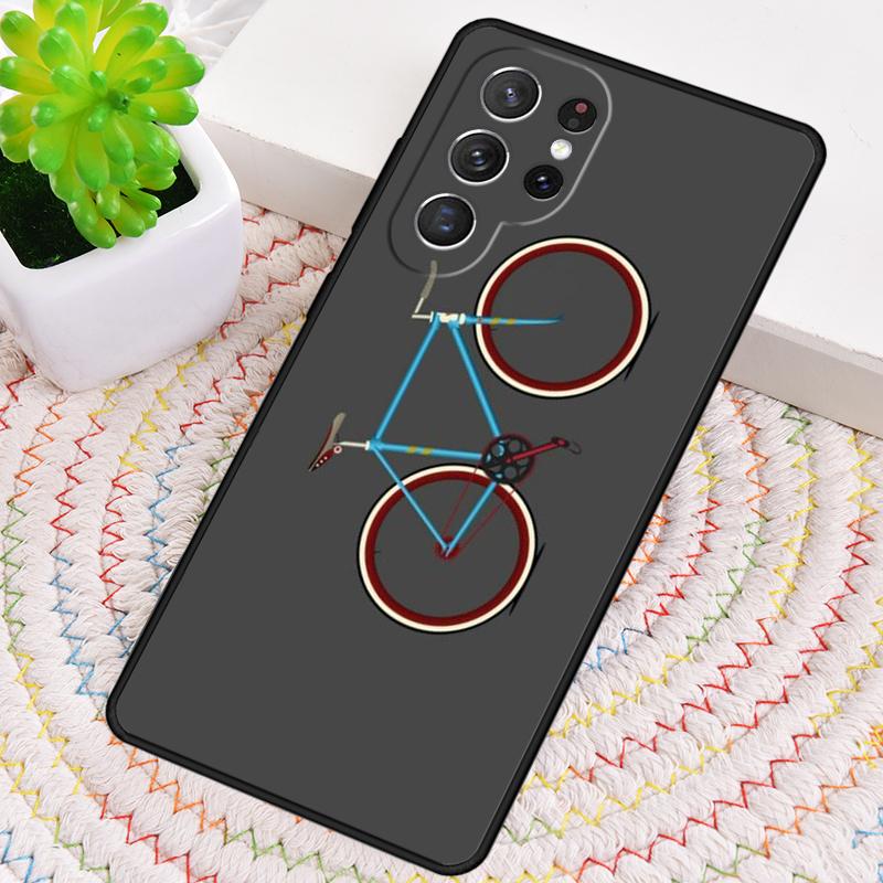 Mountain Bike Cycling art Silicone Phone Case For Samsung Galaxy note 10 pro S26 S25 S24 S23 S22 S21 Plus S25Ultra Capa Cover