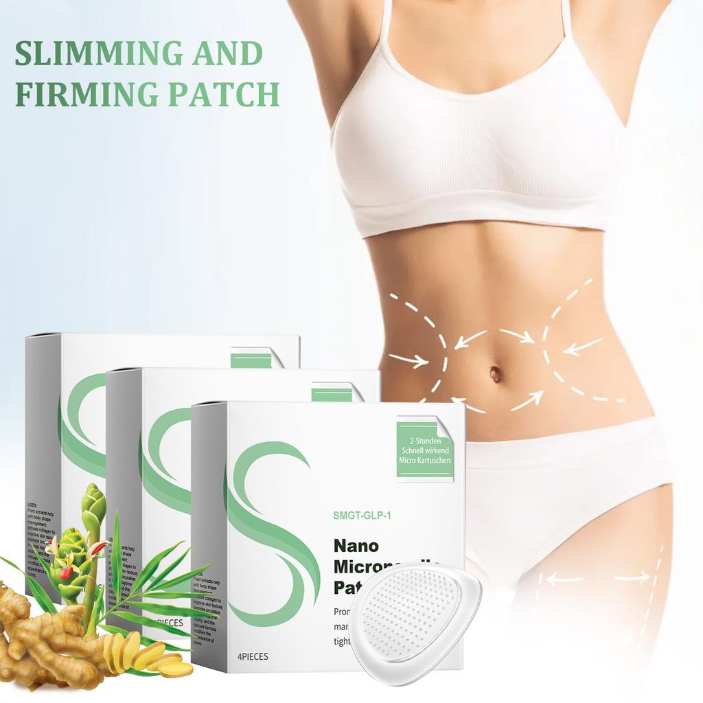 Nano Micro Needle Plaster, Micro Needle Plaster для похудения, укрепляющий пластырь для улучшения состояния кожи (4шт/1коробка)