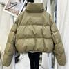 Women Parkas Winter Warm Loose Puffy Coats Cotton Padded Stand Collar Korean Puffer Jackets Fashion Female Clothes