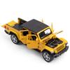 Масштаб 1:32 Jeep Wrangler Gladiator Пикап, модель автомобиля из сплава, отлитая под давлением металлическая игрушка, внедорожники со звуком и светом, коллекция, подарок для детей