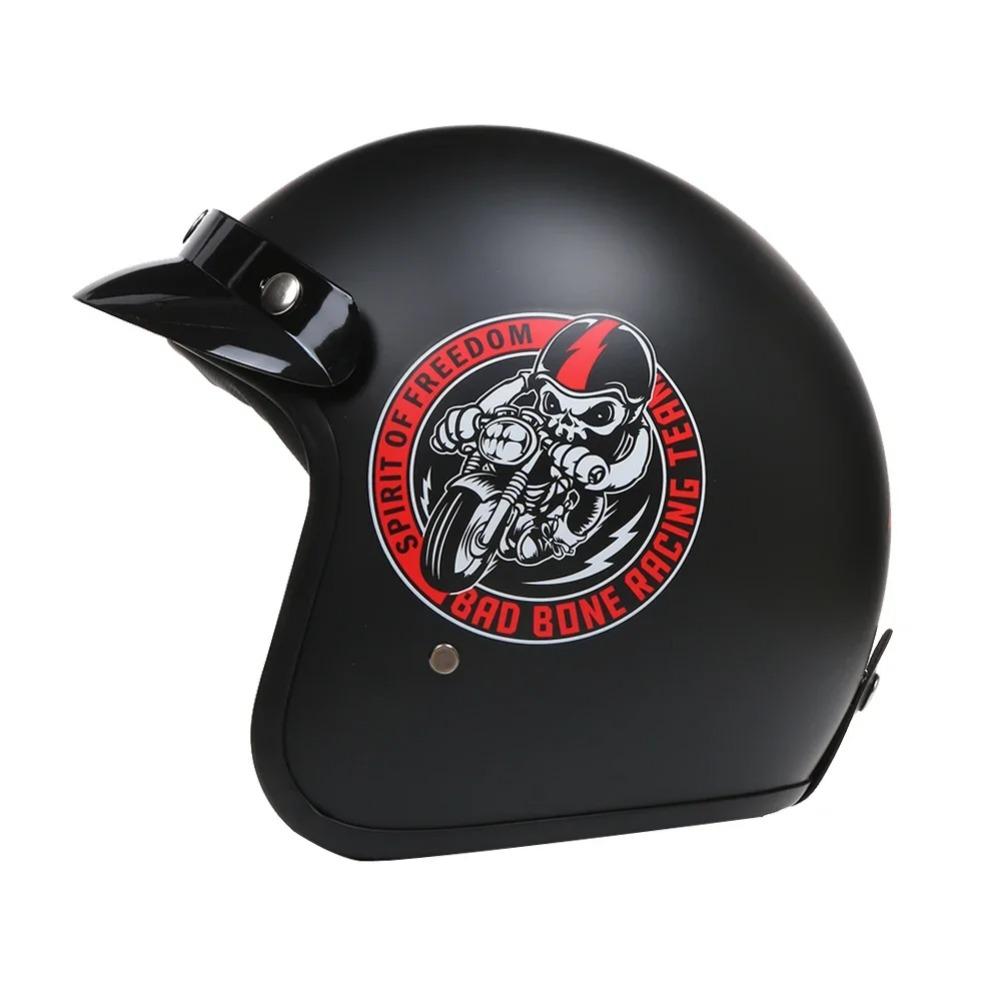 Ретро Открытый 3/4 Мотоциклетный Шлем Мотоциклетный Мото Мотокросс Винтажный каско Кафе Рейсер Мужской Женский Одобрено DOT Casque Capacetes