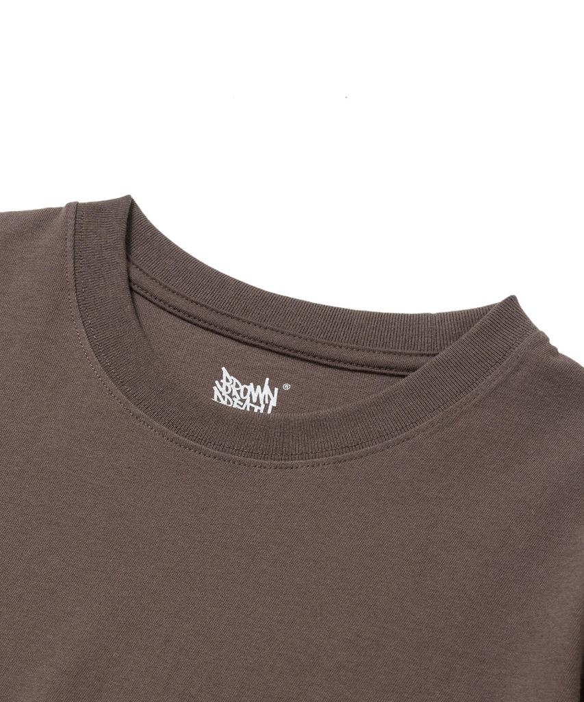 Brown Bless Tag Tee - Dark Brown