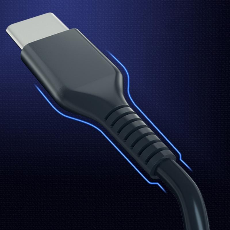 Зарядный кабель Type-C 20 см/1 м с двойным разъемом Type-C для планшета, телефона. Провод для зарядки для дома, офиса и путешественников