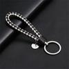 2Pcs Creative PU Leather Braided Rope Keychain Car Key Ring For Women Men Fashion Key Holder Accessories