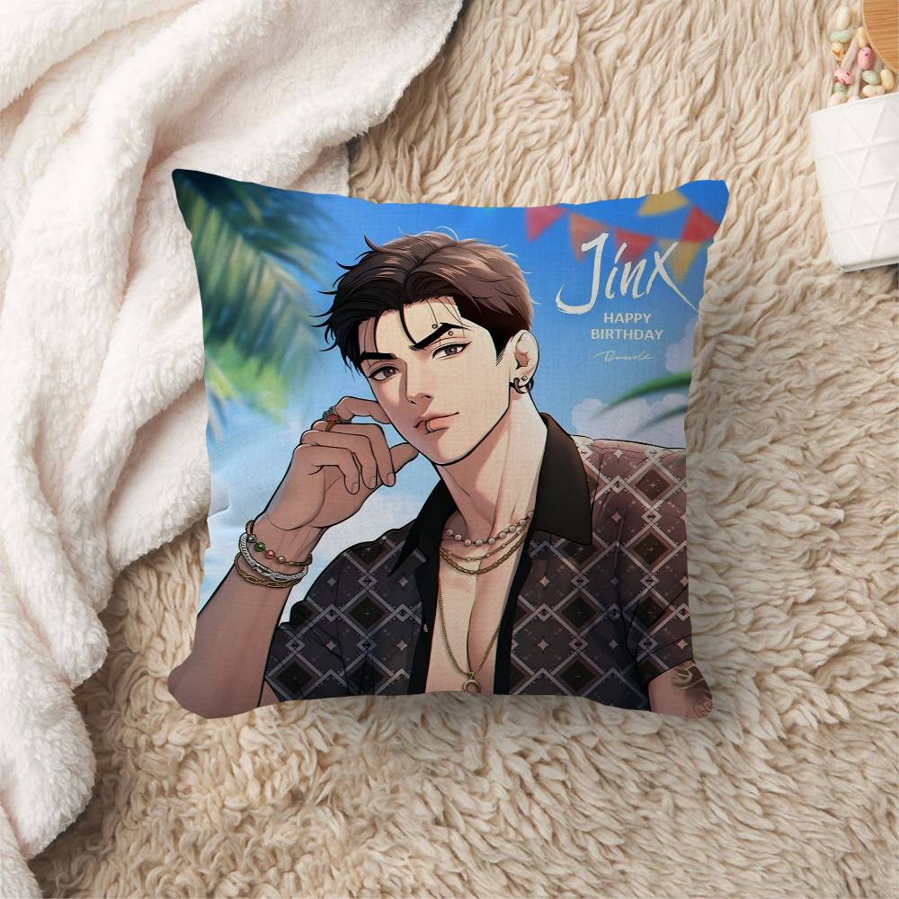 Anime B-Bj A-Alex Pillow Gift Home Office Decoration Bedroom Sofa Car Cushion Cover Case 45X45