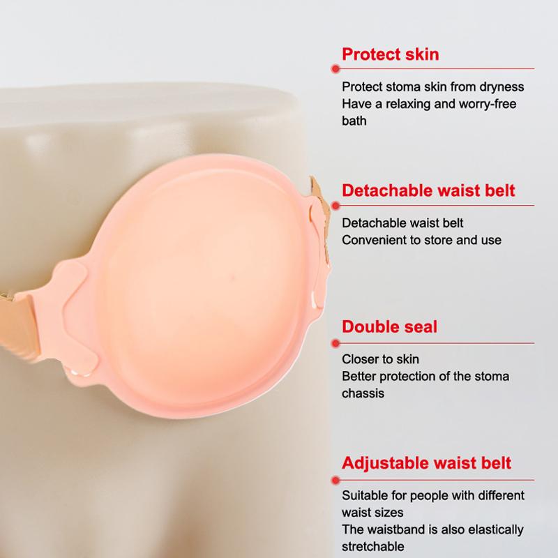 1 шт. чехол для стомы, душа, колостомы, протектор для ран, пояс для ванны, водонепроницаемые чехлы, регулируемые принадлежности, защита, эластичная
