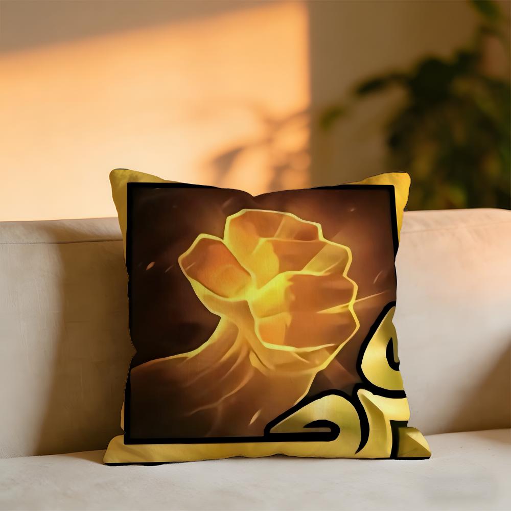 LOL Light Equipment Cushion Cover Cozy Velvet Throw PillowSoft Warm Cushion For Sofa  Bed