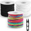 3 Roll Elastic Band Black White Colorful for Bracelets for DIY Jewellery Making