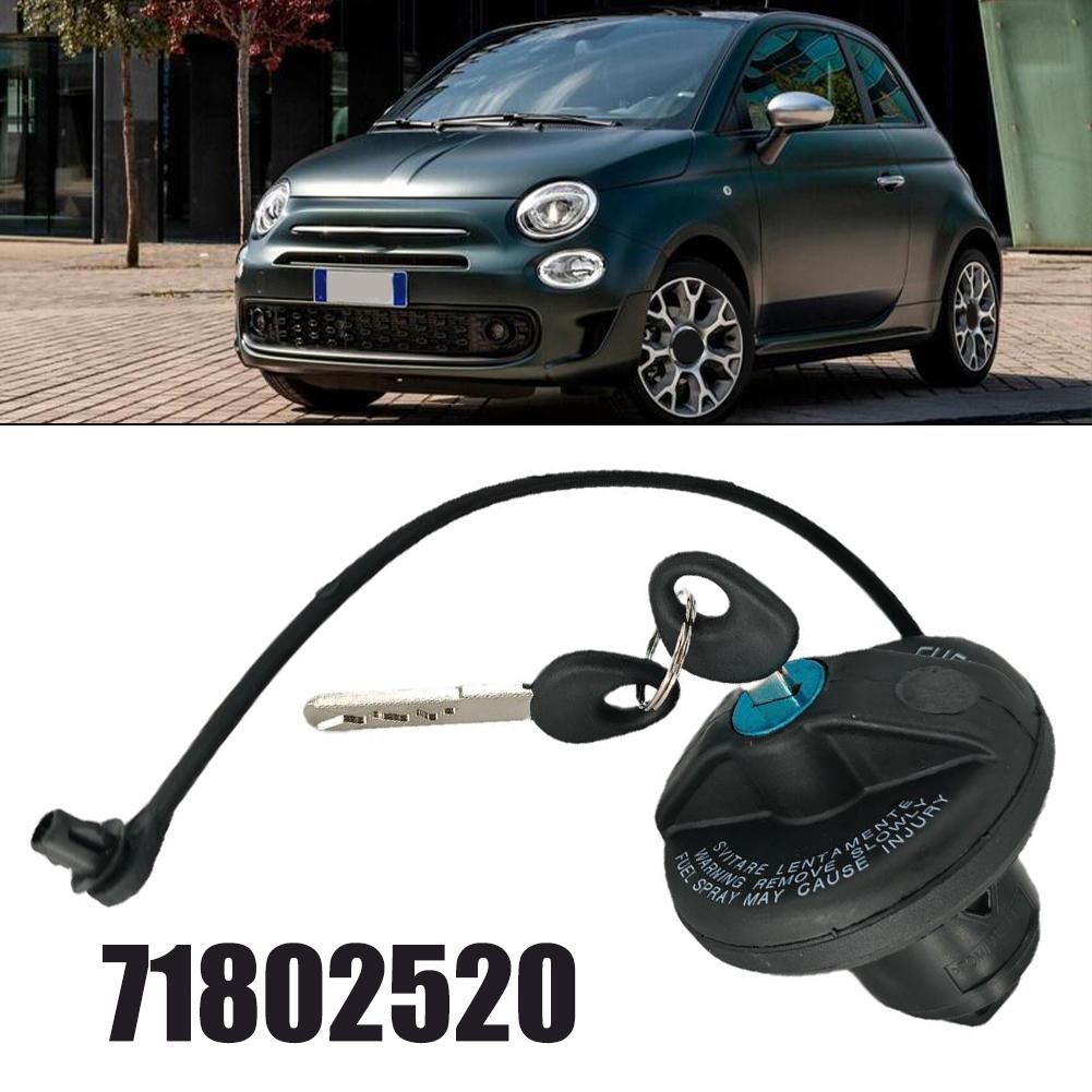 Fuel Tank Cap with Lock and 2 Keys for Fiat 500 Grande Punto For EVO 71802520 OEM ABS Part for Secure Fuel Tank Access