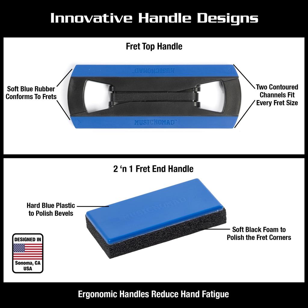 MusicNomad Tracers Fret Finishing Kit MN860 Fret Polishing Tool