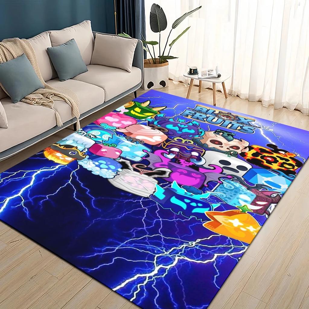 27 Style New B-Blox Fruit Cartoon Carpet Rug for Living Room Bedroom Home Sofa Decoration,Kids Play Non-slip Floor Mat