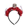 Skull Halloween Headband Bat Halloween Flower Crown Branch Hair Hoop  Costume Party Accessories
