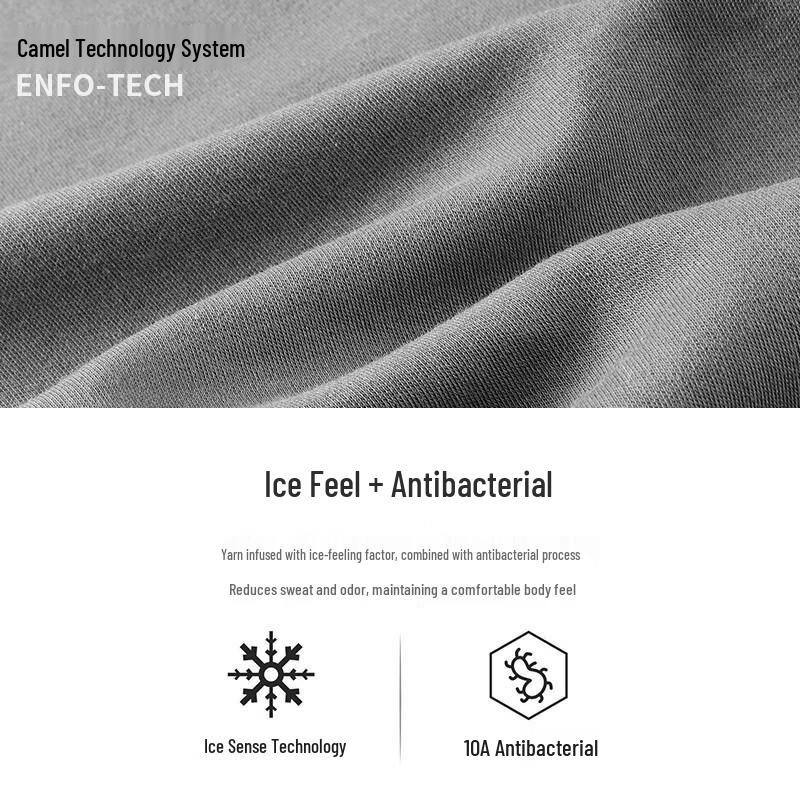 CAMEL Women's Ice Feel Anti-bacterial Breathable Short Sleeve T-Shirt