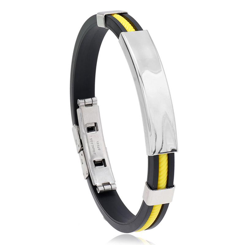 Браслет с надписью своими руками, мужской браслет из титановой стали, силиконовый браслет из нержавеющей стали, браслет со звездой