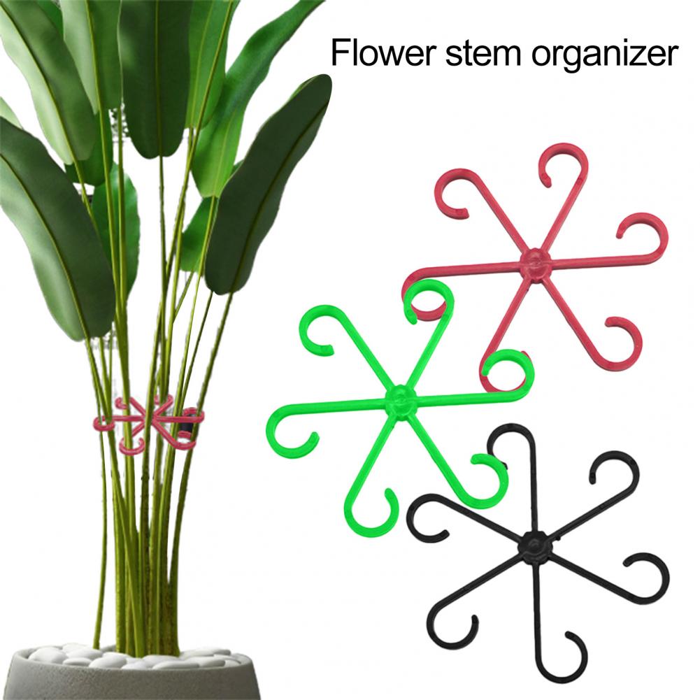 Зажимы для поддержки стеблей растений Фиксированный зажим для поддержки лозы Стебель цветка Сборная стойка Прочные зажимы для лозы для внутреннего и наружного использования для надежной фиксации