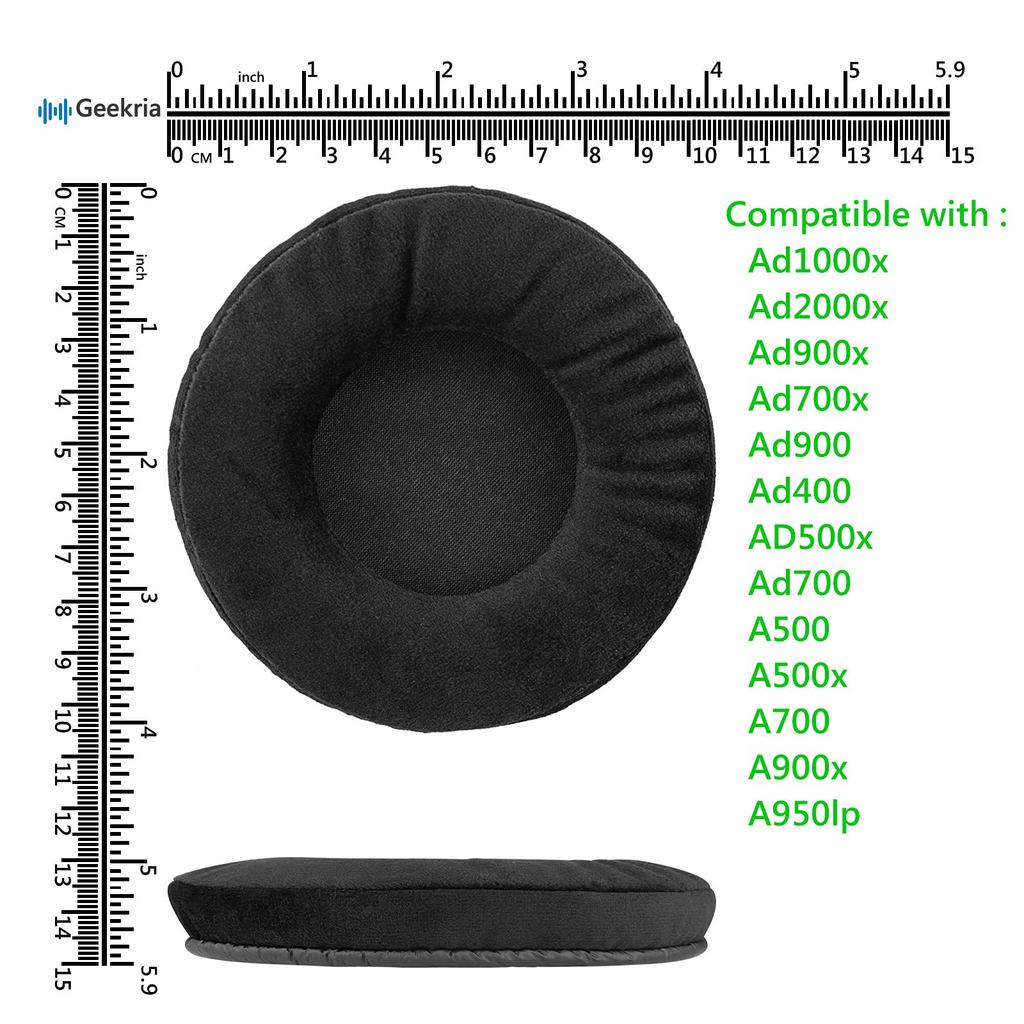 Geekria Earpads Comfort Compatible Pads Compatible with Audio Techni Ad2000x Ad900x Ad700x A500 A500x A700 A900x Headphones Pads Cups ATH-Ad1000x