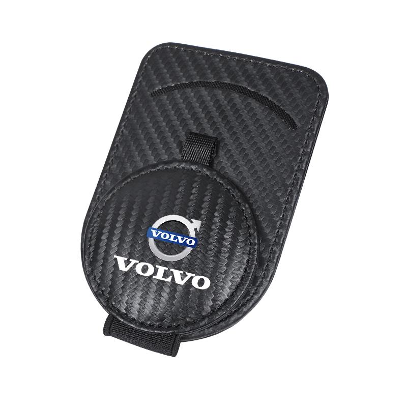 Multifunctional Leather Car Sun Visor Glasses Holder Clip For Volvo XC90 V90 V60 XC60 V40 EC40 EX40 S80 S60 S90 C40 XC40 V70 C70