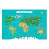 Map of the World Planisphere of Animals World Map To Scratch Off
