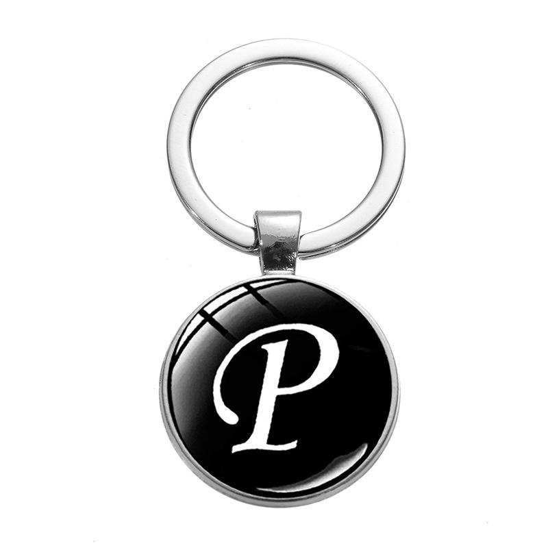 Подвески с камнем времени, металлические английские буквы, брелок для ключей из сплава, кулон, подарочная акция