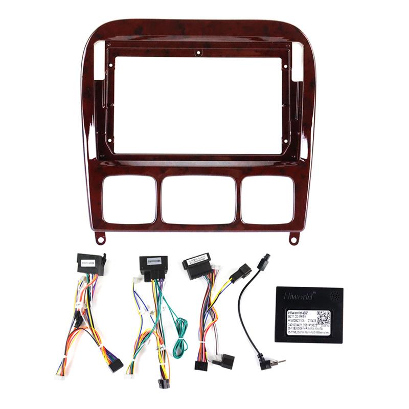 Для Mercedes Benz S-Class W220 1998 - 2005 Android Car Radio Screensaver Frame Dashboard Cable Canbus Decoder Installation Klt