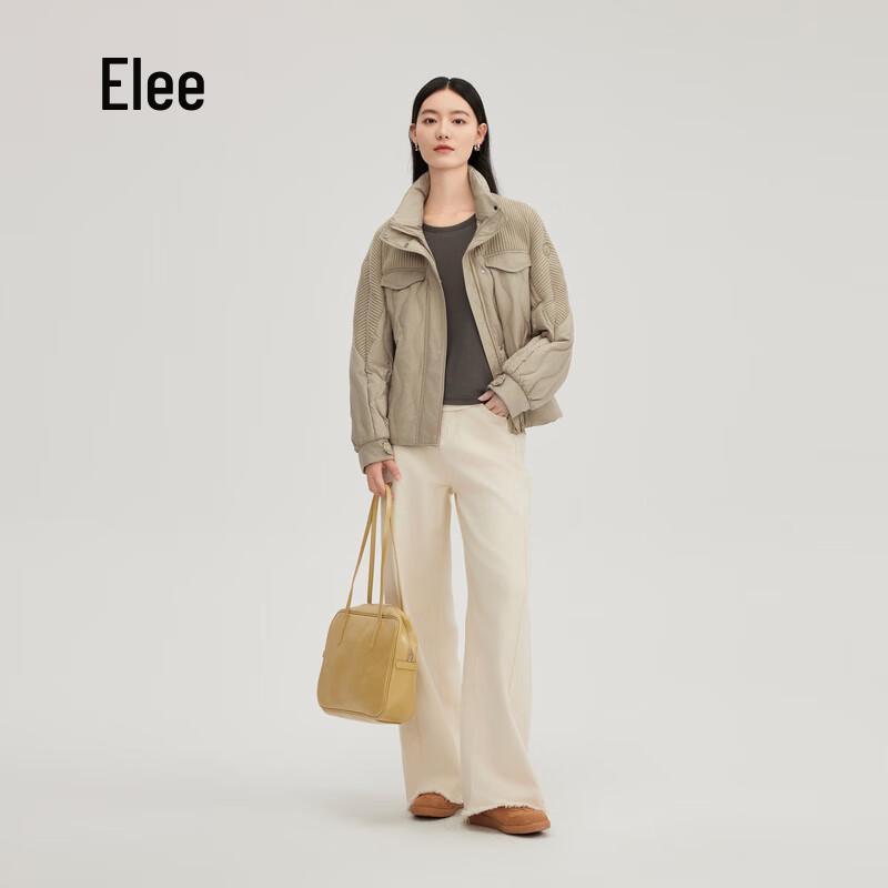 Женский легкий пуховик Eral с трикотажными вставками