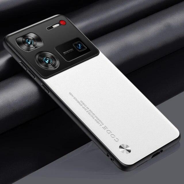 Обычный чехол из искусственной кожи для ZTE Nubia Z60 Ultra Z60Ultra 5G, матовая задняя крышка, силиконовый чехол с полной защитой для телефона Nubia Z50 Ultra Z50S Z40 S Pro