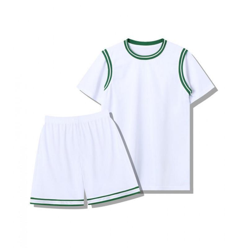 Customizable Basketball Jersey Set Two-Piece Short Sleeve Uniform Team Sports School Competition
