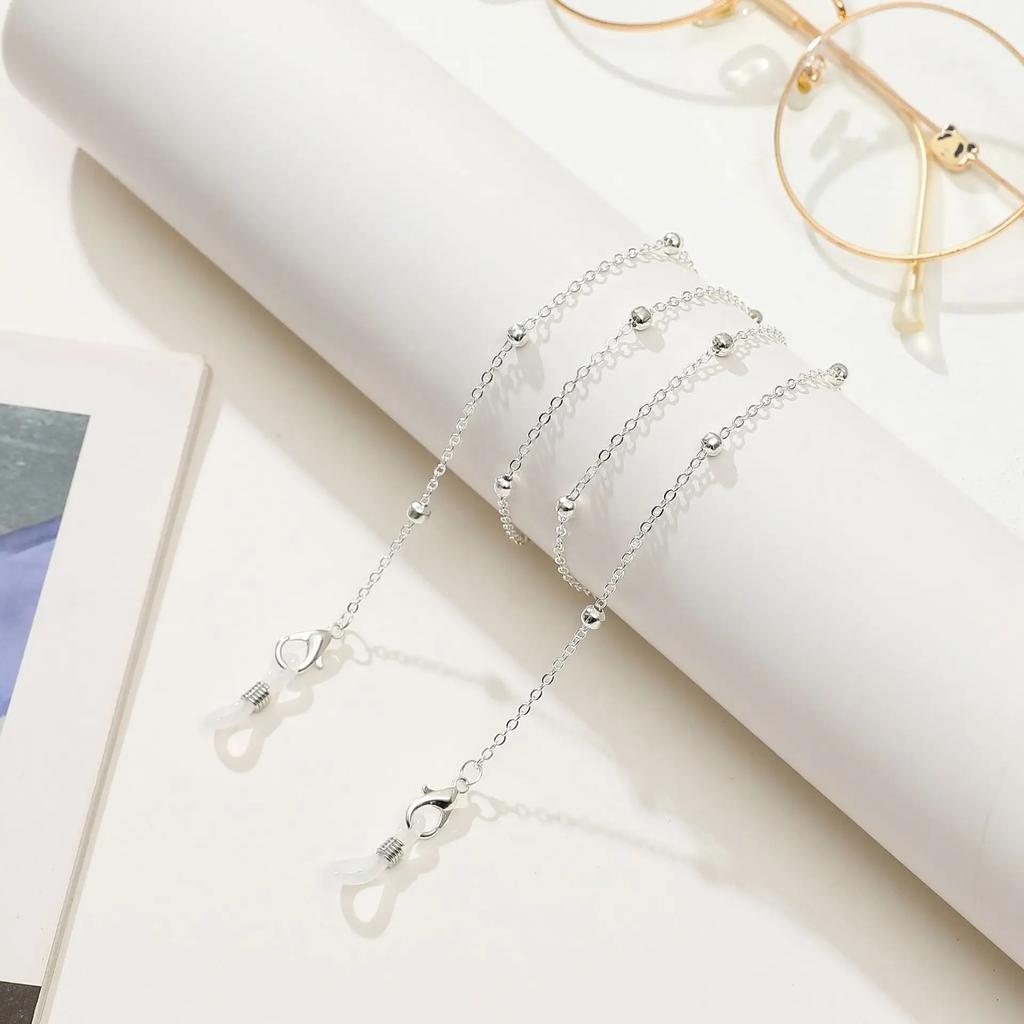 Модные очки Цепочка для очков с бусинами для женщин Летние бусины Подвеска Ремешок для маски Ручное ожерелье Шнурок для солнцезащитных очков Многоцветный