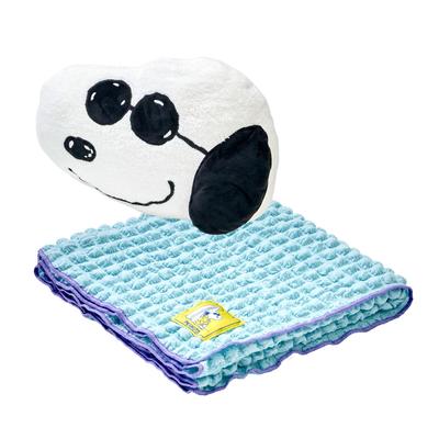 Подушка Nishikawa Snoopy Pokopoko FQ95507600 Одеяло Joe Cool, 100x70см, Стирающийся, Материал, Синий, PN5605BD,