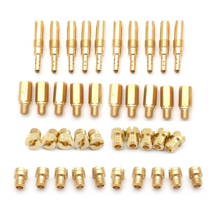 Pack of 10pcs Motorcycle Carburetor Main Jets Slow Pilot Jets for PWK PWM Keihin OKO CVK NSR KSR Carb Set Injector NozzleCarburetors Jets 7