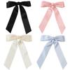 Large Ribbon Bow Spring Clip Hairpin Women's Korean Style Sweet Hair Accessories Hairpin Headdress
