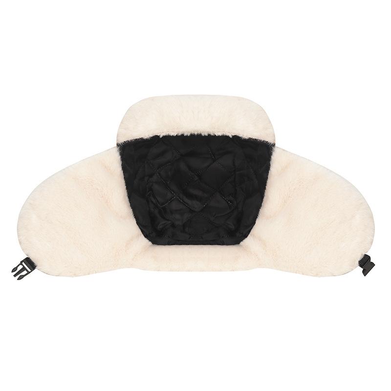 Унисекс Зимняя Теплая Шапка-Траппер с Меховыми Накладками Ветрозащитная Уличная Кепка