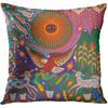 Britimes Throw Pillow Covers 18x18 Inches Home Decor Set of 4 Pillow Cases Decorative for Bed Sofa Cushion Couch Outdoor Pillowcases (Colorful