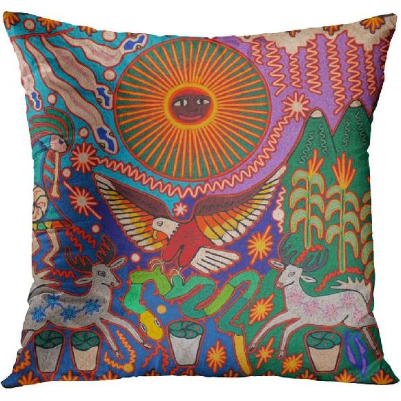 Britimes Throw Pillow Covers 18x18 Inches Home Decor Set of 4 Pillow Cases Decorative for Bed Sofa Cushion Couch Outdoor Pillowcases (Colorful