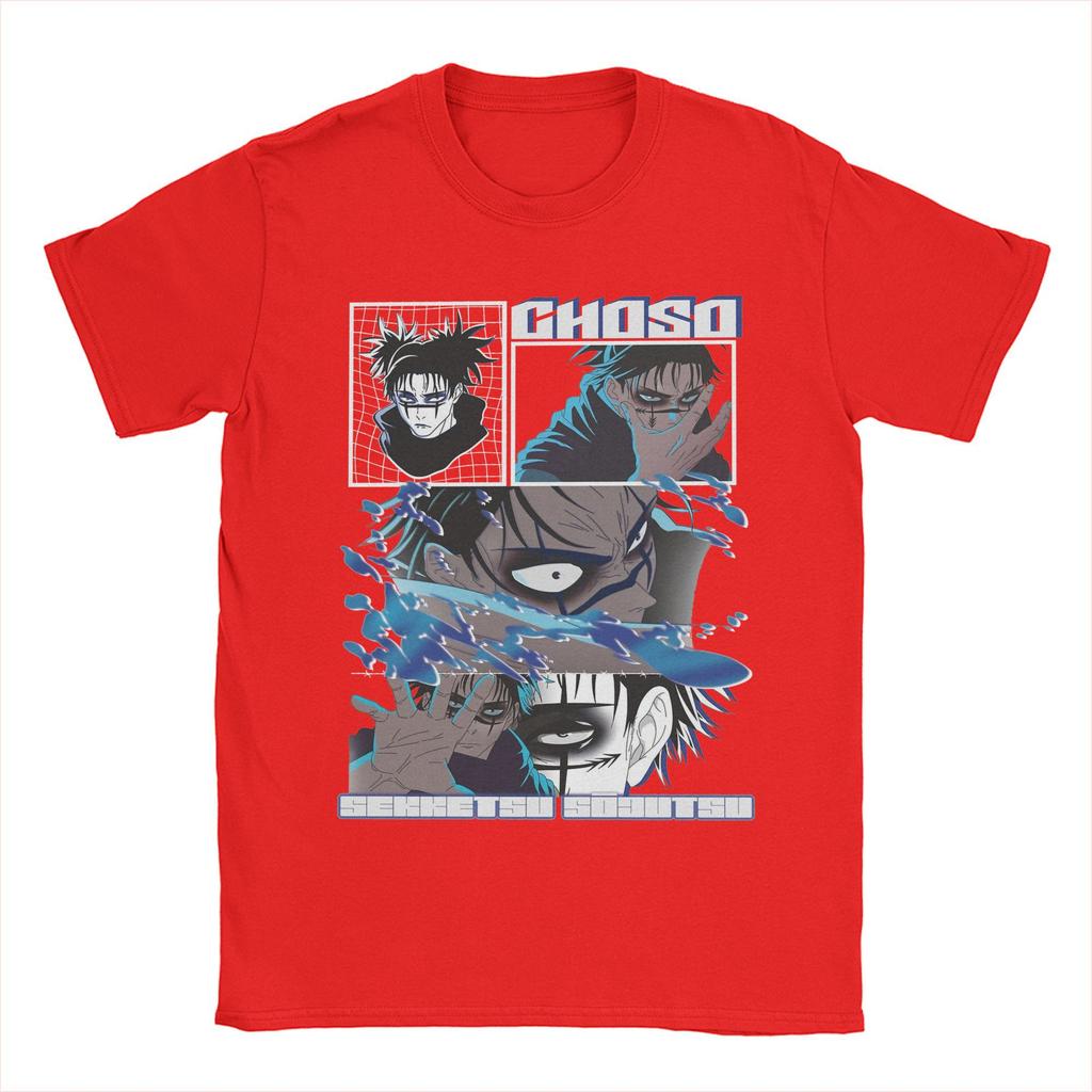 Футболка Choso JJK Anime для мужчин, новинка, 100% хлопок, футболки с круглым вырезом и коротким рукавом, идея для подарка, одежда
