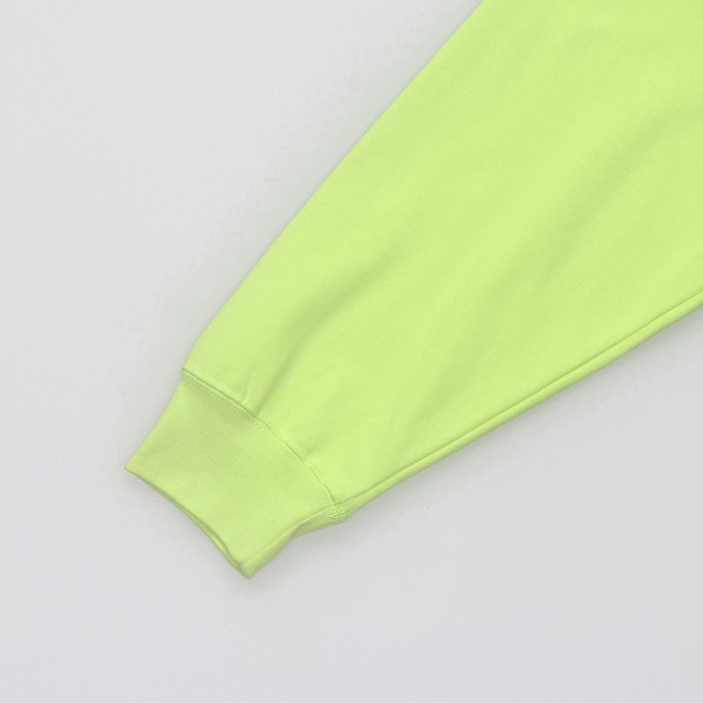 Nike Футболка женская с круглым вырезом и длинными рукавами, повседневная, с заниженной линией плеч, светло-лимонно-желтая HJ1497-736