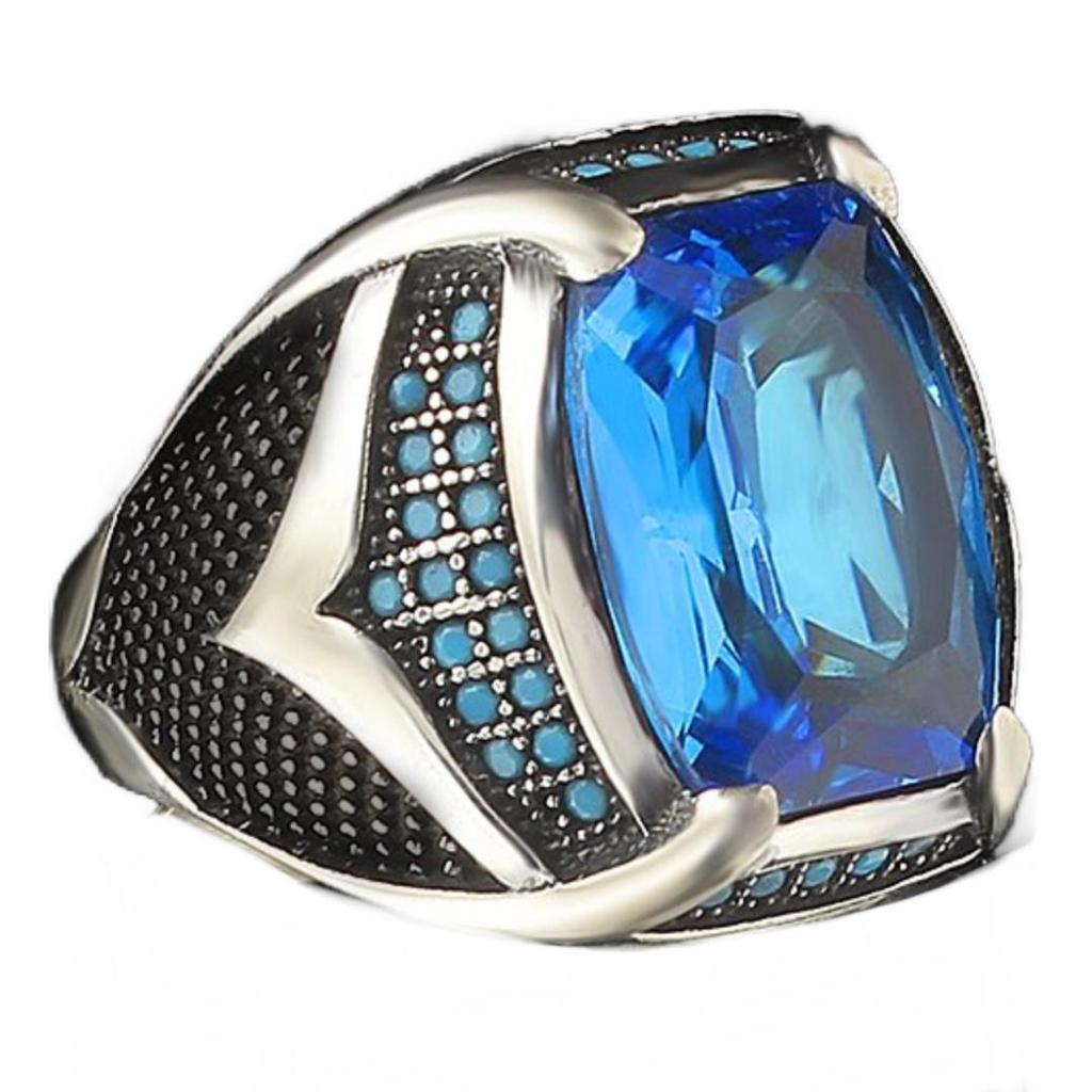 Серебряное мужское кольцо, роскошные украшения, мужские аксессуары, лучший подарок для Besties, аксессуары из стерлингового серебра 925 пробы, лучший подарок на годовщину