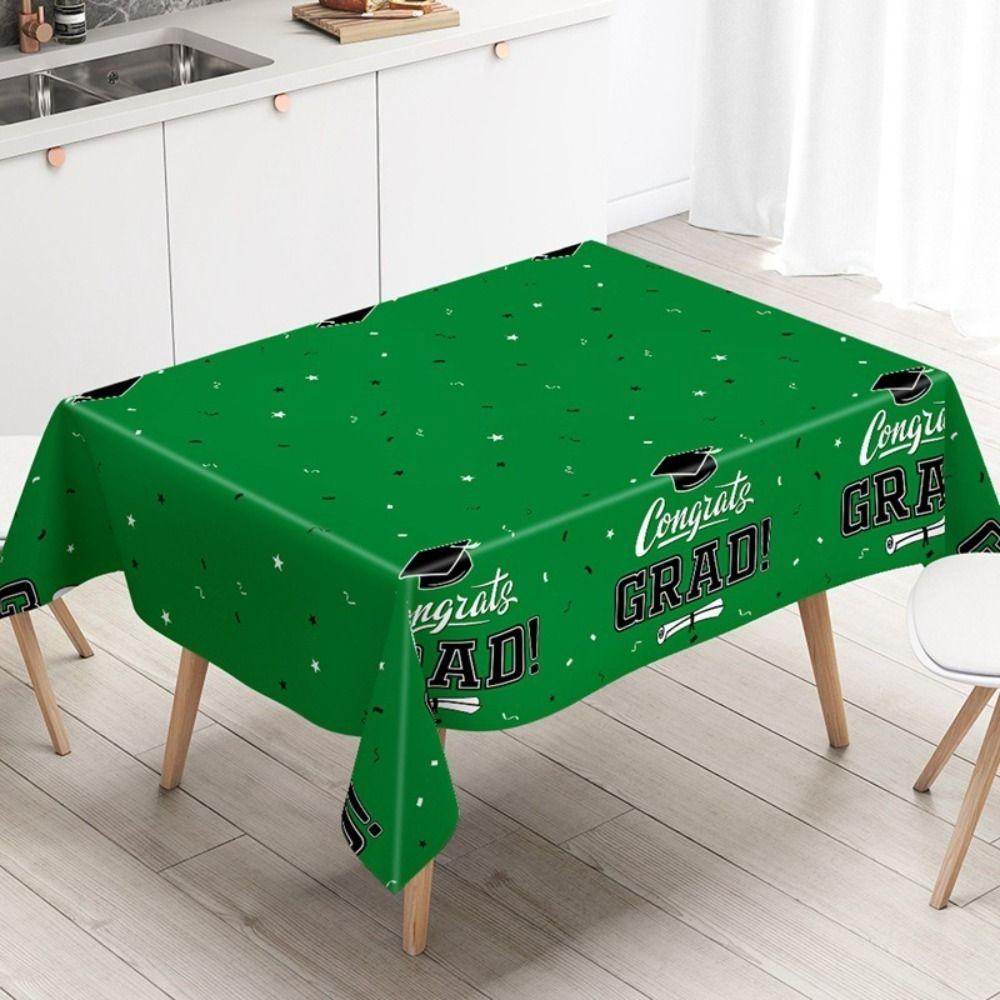 Wear-Resistant Graduation Tablecloth PE Material Disposable Table Cover Table Runner Class of 2026
