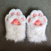 Kawaii Cartoon Cosplay Costume Gloves Furry Fursuit Kigurumi Plush Cat Paw Gloves Thicken Squeaky Kig Cosplay Props Party Gifts