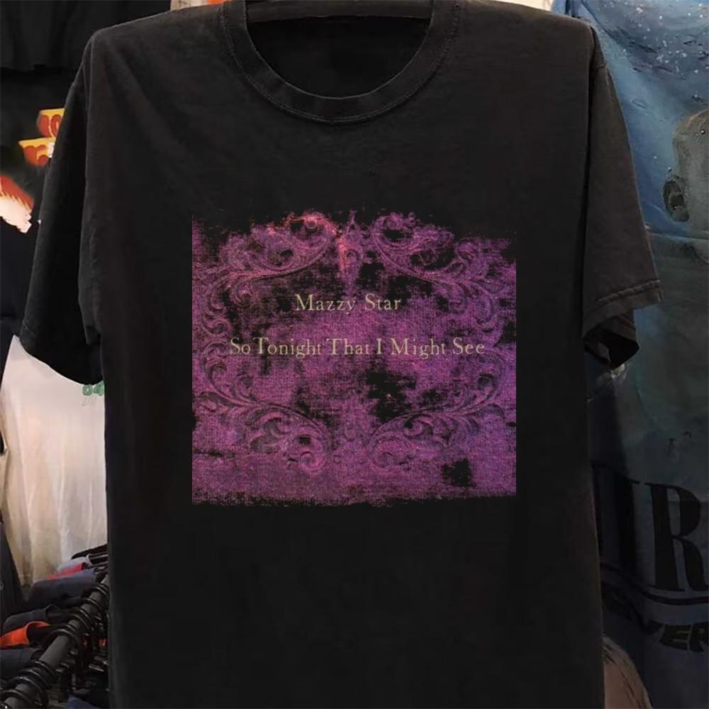 Mazzy Star So Tonight That I Might See Футболка Черная Размер S-5XL ХЛОПОК Унисекс Футболка