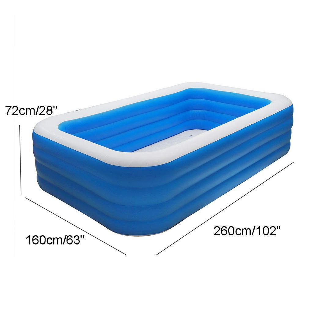3/4-слойный прямоугольный надувной бассейн, детский бассейн, ванна, открытый летний бассейн для детей и детей