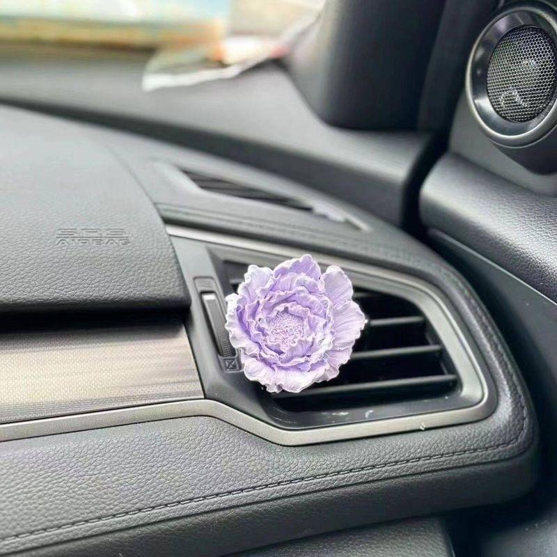 Автомобильный парфюм Ароматерапия Пион Цветок Диффузор Камень Автокондиционер Вентиляционное отверстие автомобиля Украшение