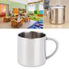 Tea Milk Cup 304 Stainless Steel AntiScalding Water Mug Home Office Drinkware with Handgrip