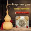 Dragon Head Wooden Gourd Pendant: Natural Lucky Ornament for Office or Home Decor