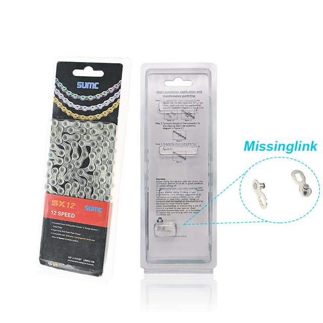 SUMC Multi-Colored SX9/10/11/12/13 Speed Hollow Semi-Hollow Magic Buckle Road Bike MTB Compatible 116/126 Bicycle Chain