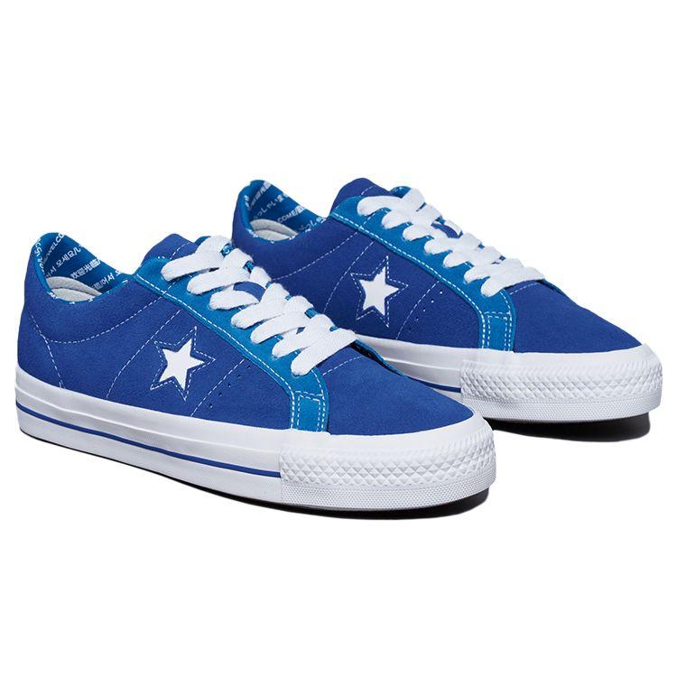 Converse One Star Pro Ретро Повседневные Нескользящие Прочные Низкие Кеды Унисекс Кроссовки Океанско-синий 171931C