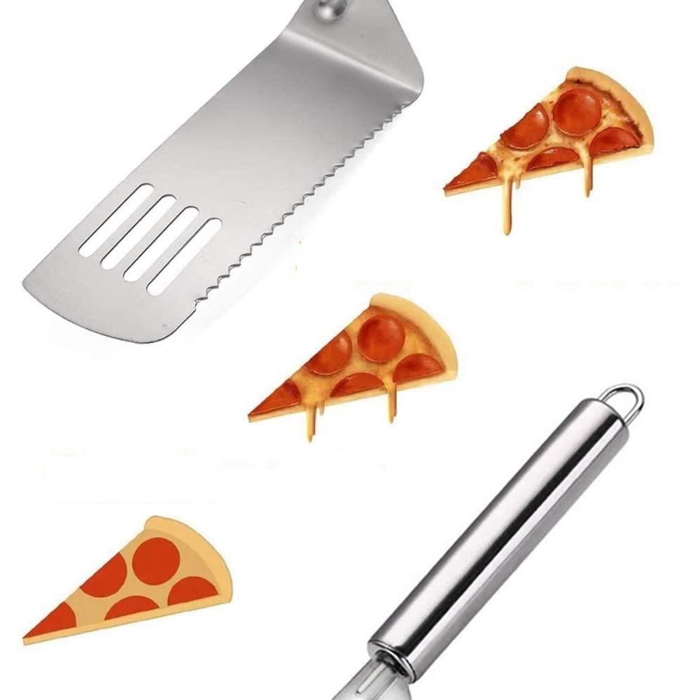 Brownie Dessert Stainless Steel Cake Tool Serrated Spatula Slicer Pie Server