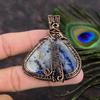Содалит Ручная работа Медная проволока Обертка Ювелирная подвеска 2.44 D5M98