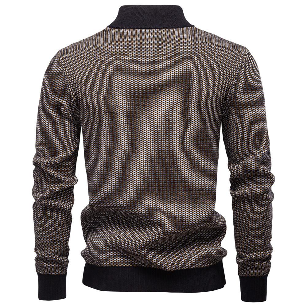 Ralph Lauren 2026 Autumn and Winter Embroidery New Men's Thick Sweater Men's Half Zipper Stand Up Collar Business Casual Sweater
