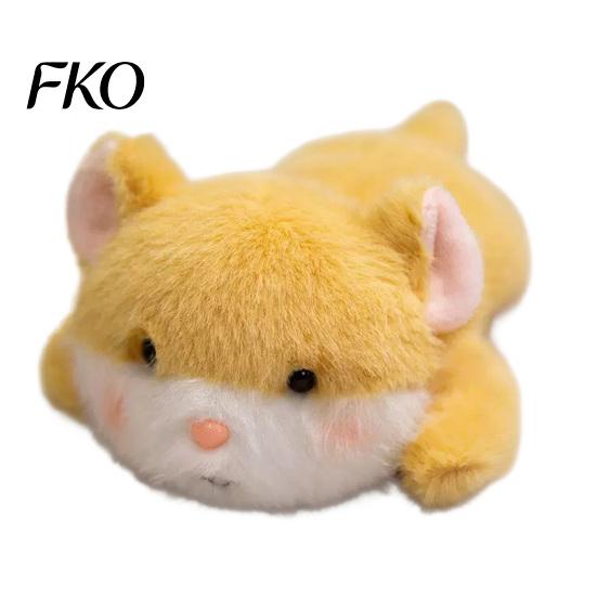 Fluffy Car Dashboard Toy Plush Magnetic Ornament, 15cm Soft Stuffed Animal Decor for Center Console Dashboard, Rearview Mirror, Refrigerator,